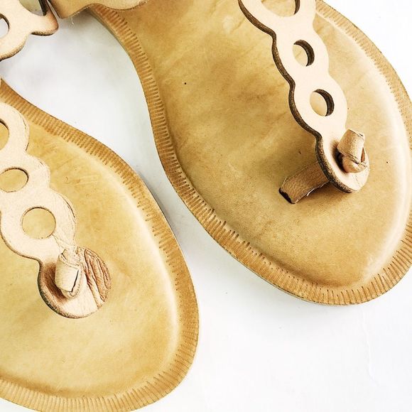 Dolce Vita Jorell Tan Leather Ankle Wrap Sandal 8 - Picture 3 of 8